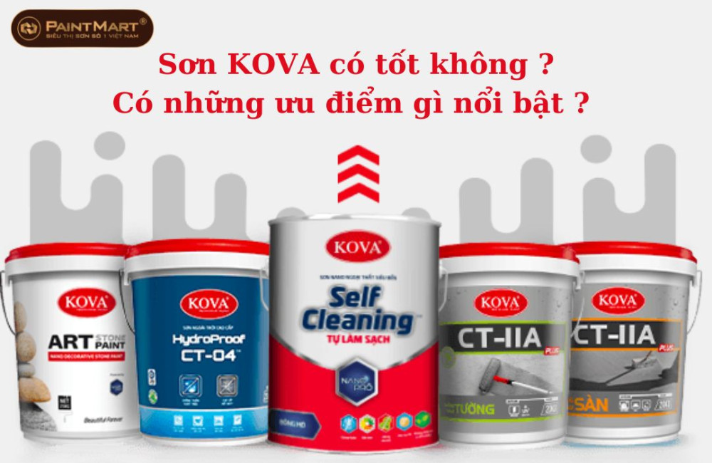 Sơn Kova là một trong những thương hiệu sơn được đánh giá rất cao trong ngành, mang đến cho bạn sự yên tâm về độ bền và tính năng bảo vệ. Xem hình ảnh để khám phá tính năng và chất lượng của sản phẩm!